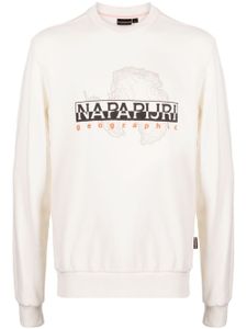 Napapijri sweat en coton à imprimé graphique - Blanc