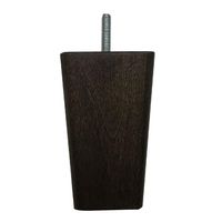 Vierkanten bruine houten meubelpoot 10 cm (M8)