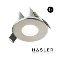 Inbouwspot Häsler Ferrara Incl. Fase Aansnijding Dimbaar 6,8 cm 4 Watt Helder Wit RVS Set 1x - thumbnail