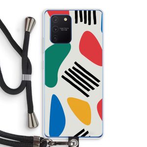 Illustratieve pop 1: Samsung Galaxy Note 10 Lite Transparant Hoesje met koord