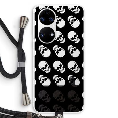 Musketon Skulls: Huawei P50 Transparant Hoesje met koord