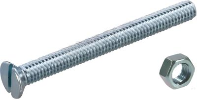 M.schroef moer pk m4 20mm 15st - Deltafix