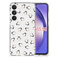 TPU bumper voor Samsung Galaxy A55 Pinguïn - thumbnail