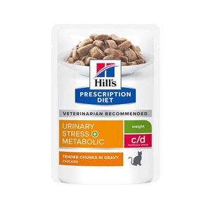 Hill's - c/d Urinary Stress + Metabolic - Feline - 12 x 85 g