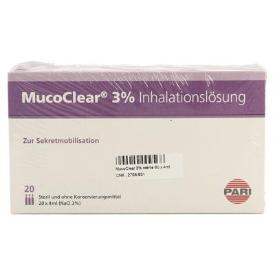 Mucoclear 3% Nacl Amp 60x4ml