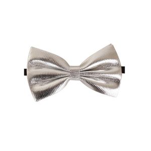 Zilveren verkleed vlinderstrikje 14 cm voor dames/heren   -