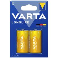Varta LONGLIFE C Bli 2 C batterij (baby) Alkaline 1.5 V 7600 mAh 2 stuk(s)