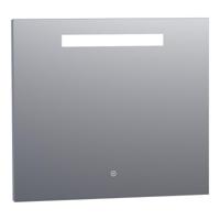 Brauer Garnet Spiegel - Rechthoekig - 80 cm - met Directe LED-Verlichting - Dimbaar - met Touchbediening