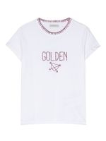 Golden Goose Kids t-shirt en coton à logo brodé - Blanc - thumbnail