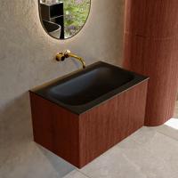 Badmeubel Mondiaz Kurve | 70 cm cm | Meubelkleur Ruby | Wastafelkleur Urban | Solid surface | Wasbak midden spoelbak | Zonder kraangat(en) Badmeubel Mondiaz Kurve | 70 cm cm | Meubelkleur Ruby | Wastafelkleur Urban | Solid surface | Wasbak midden spoelbak | Zonder kraangat(en)