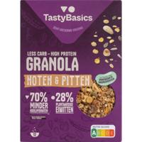 TastyBasics Less carb-high protein granola noten & pitten 350 Gram