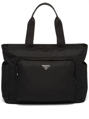 Prada sac cabas en cuir Saffiano - Noir