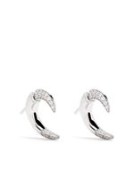 Shaun Leane petites boucles d'oreilles Talon en or blanc 18ct ornées de diamants - Argent