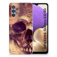 Silicone Back Case Samsung Galaxy A32 5G Skullhead