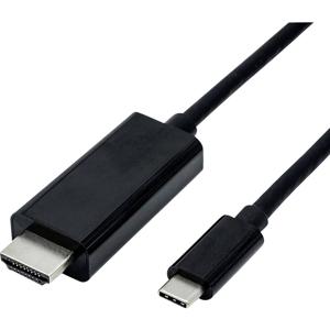 ROLINE 11.04.5840 video kabel adapter 1 m USB Type-C HDMI Zwart