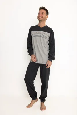 Outfitter heren pyjama - Katoen Interlock - Traveling