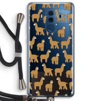 Alpacas: Huawei Mate 10 Pro Transparant Hoesje met koord