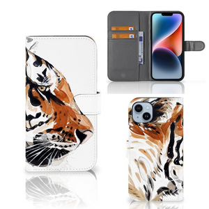 Hoesje iPhone 15 Plus Watercolor Tiger