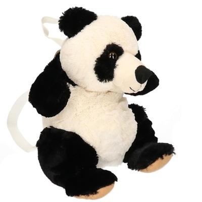 Rugzak pandabeer - 22 cm - pluche - rugtas knuffel panda