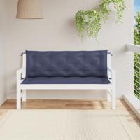 VidaXL Tuinbankkussens 2 st 150x50x7 cm oxford stof marineblauw