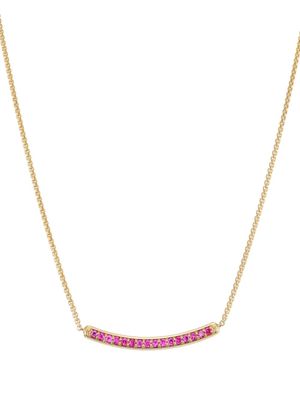 David Yurman collier Petite Pavé Bar en or 18ct