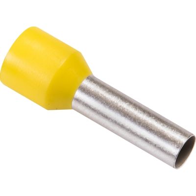 Eindaderhulzen geisoleerd 6,0 mm 20.0/12.0 mm geel 100 stuks