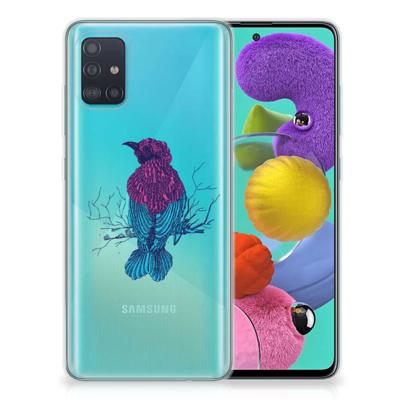 Samsung Galaxy A51 Telefoonhoesje met Naam Merel Samsung Galaxy A51 Telefoonhoesje met Naam Merel