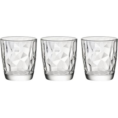 9x Stuks tumbler waterglazen/sapglazen Diamond 305 ml
