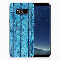 Samsung Galaxy S8 | Bumper Hoesje | Wood Blue