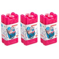 Voordeelset van 6x stuks koelelementen 11 x 5.5 cm roze