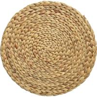Placemat - gevlochten - D35 cm - naturel - rond - bohemian style - onderlegger