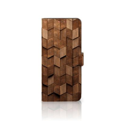 Book Style Case voor Samsung Galaxy A13 (4G) Wooden Cubes