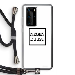 Negenduust vierkant: Huawei P40 Pro Transparant Hoesje met koord