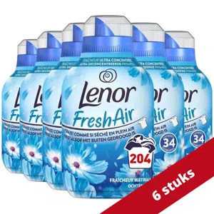 Lenor Fresh Air Wasverzachter Ochtendfris Voordeelverpakking - 204 wasbeurten (6x34)