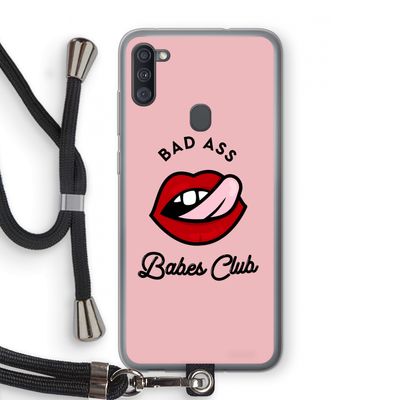 Badass Babes Club: Samsung Galaxy A11 Transparant Hoesje met koord