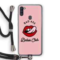 Badass Babes Club: Samsung Galaxy A11 Transparant Hoesje met koord