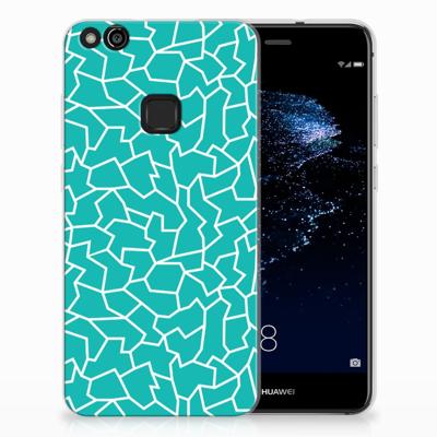 Huawei P10 Lite | Hoesje maken | Cracks Blue