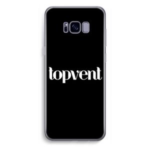 Topvent Zwart: Samsung Galaxy S8 Plus Transparant Hoesje