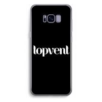 Topvent Zwart: Samsung Galaxy S8 Plus Transparant Hoesje
