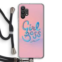 Girl boss: Samsung Galaxy A32 5G Transparant Hoesje met koord