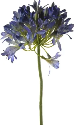 Emerald kunsttak agapanthus 88cm blauw