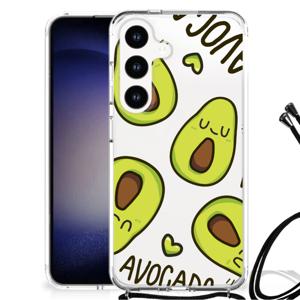 Samsung Galaxy S24 Stevig Bumper Hoesje Avocado Singing