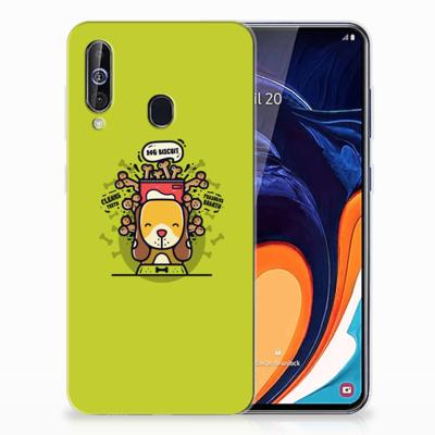 Samsung Galaxy A60 Telefoonhoesje met Naam Doggy Biscuit Samsung Galaxy A60 Telefoonhoesje met Naam Doggy Biscuit