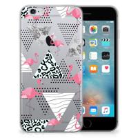 Apple iPhone 6 | 6s | TPU Hoesje | Flamingo Triangle