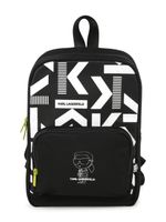 Karl Lagerfeld Kids sac à dos à motif K/Ikonik - Noir