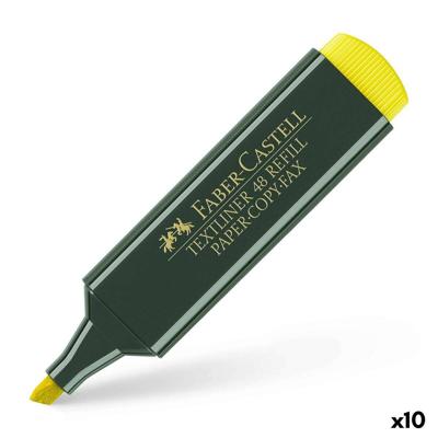 Markering Faber-Castell TEXTLINER 48 Geel (10 Stuks)