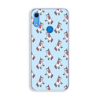 Eenhoorns overal: Huawei Y6s Transparant Hoesje