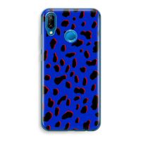 Blue Leopard: Huawei P20 Lite Transparant Hoesje