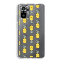 Ananas: Xiaomi Redmi Note 10S Transparant Hoesje