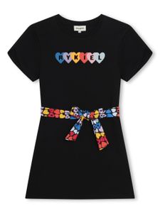 SONIA RYKIEL ENFANT robe en coton à motif cœur - Noir